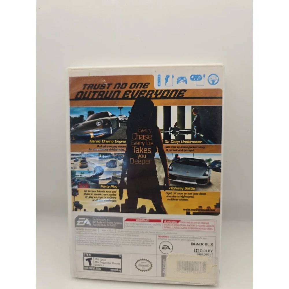 Need for Speed: Undercover No Manual (Nintendo Wii, 2008)